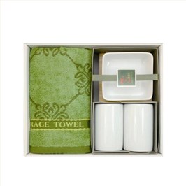 面巾+欧式方形碗+欧式圆形杯