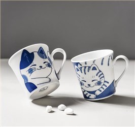 稻草猫屋-花虎猫咪马克杯-NT-YKMS-MT