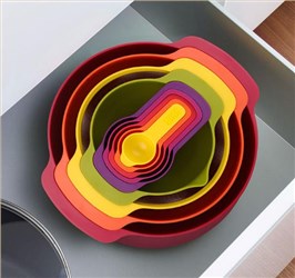 40080  彩虹9件套暖色系料理盆